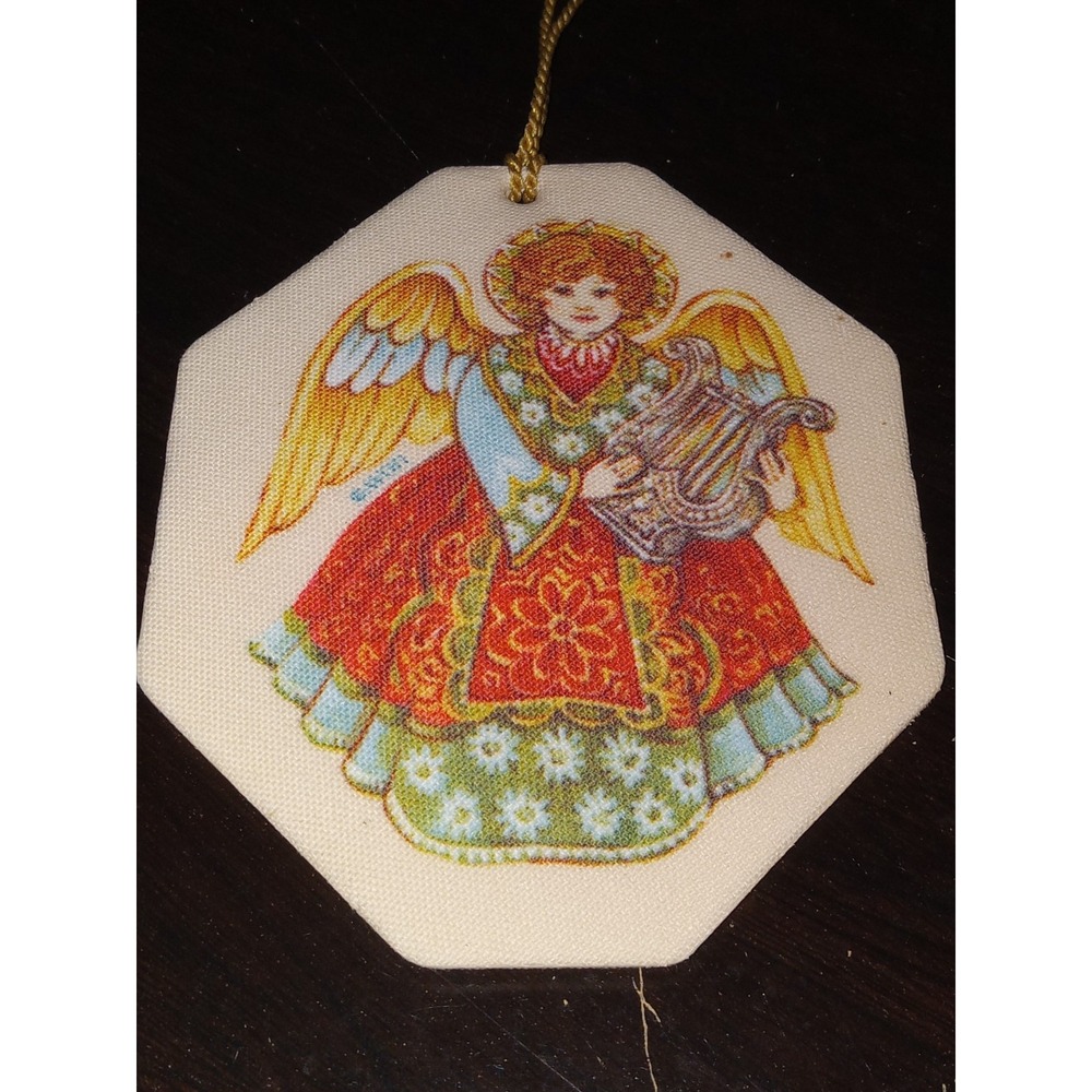 Christmas Vintage Cloth Printed Angle Ornament By‎ AVON